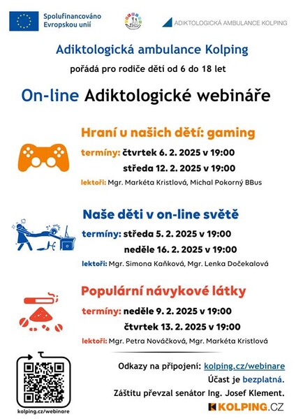 Online adiktologické webináře